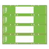 Tabbies® File Pocket Handles, 9.63 X 2, Green-white,  4-sheet, 12 Sheets-pack freeshipping - TVN Wholesale 