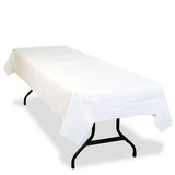 Tablemate® Table Set Poly Tissue Table Cover, 54" X 108", White, 6-pack freeshipping - TVN Wholesale 