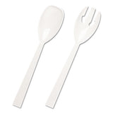 Tablemate® Table Set Plastic Serving Forks And Spoons, White, 24 Forks, 24 Spoons Per Pack freeshipping - TVN Wholesale 