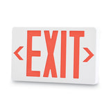 Tatco Led Exit Sign, Polycarbonate, 12 1-4" X 2 1-2" X 8 3-4", White freeshipping - TVN Wholesale 