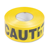 Tatco Caution Barricade Safety Tape, 3" X 1,000 Ft, Black-yellow freeshipping - TVN Wholesale 