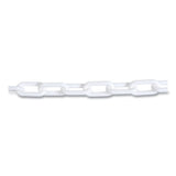 Tatco Crowd Control Stanchion Chain, Plastic, 40ft, White freeshipping - TVN Wholesale 