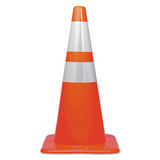 Traffic Cone, 14 X 14 X 28, Orange-silver