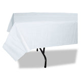 Tatco Paper Table Cover, Embossed Paper With Plastic Liner, 54" X 108", White, 20-carton freeshipping - TVN Wholesale 