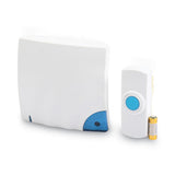 Tatco Wireless Doorbell, Battery Operated, 1.38w X 0.75d X 3.5h, Bone freeshipping - TVN Wholesale 