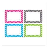 Teacher Created Resources All Grade Self-adhesive Name Tags, 3.5 X 2.5, Chevron Border Design, Assorted Colors, 36-pack freeshipping - TVN Wholesale 