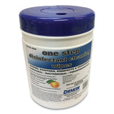 Chemcor Chemical One Step Disinfectant Cleaning Wipes, Orange Scent, 8 X 6, White, 130-canister, 12 Canisters-carton freeshipping - TVN Wholesale 