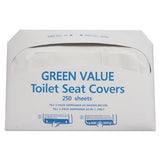 GEN Half-fold Toilet Seat Covers, 14.75 X 16.5, White, 5,000-carton freeshipping - TVN Wholesale 
