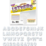 TREND® Ready Letters Sparkles Letter Set, Silver Sparkle, 4"h, 71-set freeshipping - TVN Wholesale 