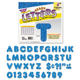 TREND® Ready Letters Sparkles Letter Set, Blue Sparkle, 4"h, 71-set freeshipping - TVN Wholesale 