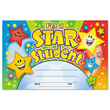 TREND® Recognition Awards, I'm A Star Student, 8.5 X 5.5, Assorted Colors, 30-pack freeshipping - TVN Wholesale 