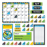 TREND® Bold Strokes Calendar Bulletin Board Set, 18.25" X 31", Assorted Colors, 106 Pieces freeshipping - TVN Wholesale 