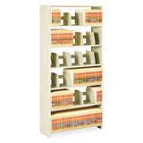 Tennsco Snap-together Steel Six-shelf Closed Starter Set, 36w X 12d X 76h, Sand freeshipping - TVN Wholesale 