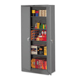 Tennsco 78" High Deluxe Steel Storage Cabinet, 36w X 18d X 78h, Medium Gray freeshipping - TVN Wholesale 