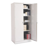 Tennsco 78" High Deluxe Cabinet, 36w X 18d X 78h, Putty freeshipping - TVN Wholesale 