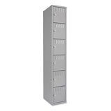 Tennsco Box Compartments, Triple Stack, 36w X 18d X 72h, Medium Gray freeshipping - TVN Wholesale 
