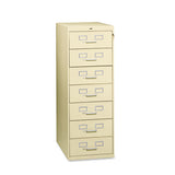 Tennsco Seven-drawer Multimedia-card File Cabinet, Black, 19.13" X 28.5" X 52" freeshipping - TVN Wholesale 