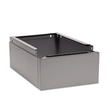 Tennsco Three Wide Closed Locker Base, 36w X 18d X 6h, Medium Gray freeshipping - TVN Wholesale 