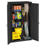 Tennsco Janitorial Cabinet, 36w X 18d X 64h, Black freeshipping - TVN Wholesale 