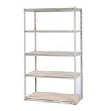 Tennsco Stur-d-stor Shelving, Five-shelf, 36.5w X 18.5d X 72h, Sand freeshipping - TVN Wholesale 