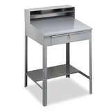 Tennsco Open Steel Shop Desk, 34.5" X 29" X 53.75", Medium Gray freeshipping - TVN Wholesale 