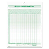 TOPS™ Weekly Expense Envelope, 8.5 X 11, 1-page, 20 Forms freeshipping - TVN Wholesale 