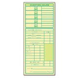 TOPS™ Time Clock Cards, Replacement For 10-100382-1950-9631, Two Sides, 3.5 X 10.5, 500-box freeshipping - TVN Wholesale 