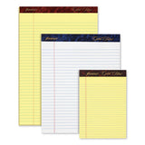 Gold Fibre Quality Writing Pads, Narrow Rule, 50 Canary-yellow 8.5 X 11.75 Sheets, Dozen