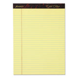 Gold Fibre Writing Pads, Wide-legal Rule, 50 Canary-yellow 8.5 X 11.75 Sheets, 4-pack