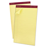 Ampad® Gold Fibre Quality Writing Pads, Narrow Rule, 50 Canary-yellow 8.5 X 14 Sheets, Dozen freeshipping - TVN Wholesale 