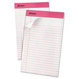 Ampad® Pink Writing Pads, Narrow Rule, Pink Headband, 50 White 5 X 8 Sheets, 6-pack freeshipping - TVN Wholesale 