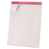 Ampad® Pink Writing Pads, Wide-legal Rule, Pink Headband, 50 White 8.5 X 11 Sheets, 6-pack freeshipping - TVN Wholesale 