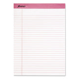 Ampad® Pink Writing Pads, Wide-legal Rule, Pink Headband, 50 White 8.5 X 11 Sheets, 6-pack freeshipping - TVN Wholesale 