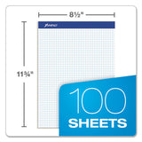Ampad® Quad Double Sheet Pad, Quadrille Rule (4 Sq-in), 100 White 8.5 X 11.75 Sheets freeshipping - TVN Wholesale 
