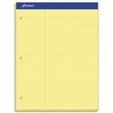 Ampad® Double Sheet Pads, Pitman Rule Variation (offset Dividing Line - 3" Left), 100 Canary-yellow 8.5 X 11.75 Sheets freeshipping - TVN Wholesale 