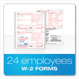 TOPS™ W-2 Tax Forms, Six-part Carbonless, 5.5 X 8.5, 2-page, (24) W-2s And (1) W-3 freeshipping - TVN Wholesale 