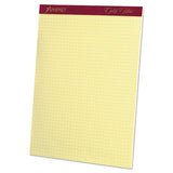 Ampad® Gold Fibre Canary Quadrille Pads, Stapled With Perforated Sheets, Quadrille Rule (4 Sq-in), 50 Canary 8.5 X 11.75 Sheets freeshipping - TVN Wholesale 