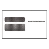 TOPS™ W-2 Laser Double Window Envelope, Commercial Flap, Self-adhesive Closure, 5.63 X 9, White, 50-pack freeshipping - TVN Wholesale 