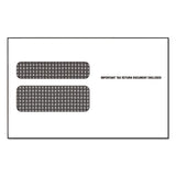 TOPS™ W-2 Laser Double Window Envelope, Commercial Flap, Gummed Closure, 5.63 X 9, White, 50-pack freeshipping - TVN Wholesale 