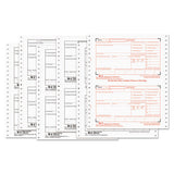 TOPS™ W-2 Tax Forms, Four-part Carbonless, 5.5 X 8.5, 2-page, (50) W-2s And (1) W-3 freeshipping - TVN Wholesale 
