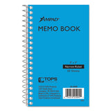 Ampad® Memo Books, Narrow Rule, Randomly Assorted Covers, 5 X 3, 50 Sheets freeshipping - TVN Wholesale 