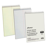 Ampad® Steno Pads, Gregg Rule, Tan Cover, 70 White 6 X 9 Sheets freeshipping - TVN Wholesale 