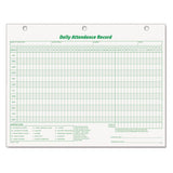 TOPS™ Daily Attendance Card, 8.5 X 11, 1-page, 50 Forms freeshipping - TVN Wholesale 