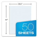 TOPS™ Quadrille Pads, Quadrille Rule (6 Sq-in), 50 White 8.5 X 11 Sheets freeshipping - TVN Wholesale 