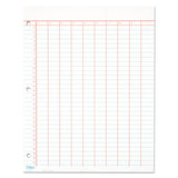 Data Pad With Numbered Column Headings, Data Chart Format, Wide-legal Rule, 10 Columns, 50 White 8.5 X 11 Sheets