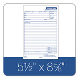 TOPS™ Snap-off Job Work Order Form, Three-part Carbonless, 5.66 X 8.63, 1-page, 50 Forms freeshipping - TVN Wholesale 