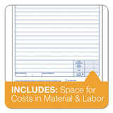 TOPS™ Snap-off Job Work Order Form, Three-part Carbonless, 5.66 X 8.63, 1-page, 50 Forms freeshipping - TVN Wholesale 