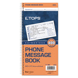 TOPS™ Spiralbound Message Book, Two-part Carbonless, 2.75 X 5, 4-page, 400 Forms freeshipping - TVN Wholesale 