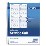 TOPS™ Service Call Book, Two-part Carbonless, 4 X 5.5, 4-page, 200 Forms freeshipping - TVN Wholesale 