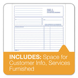 TOPS™ Spiralbound Service Invoices, Two-part Carbonless, 8.5 X 7.75, 1-page, 50 Forms freeshipping - TVN Wholesale 